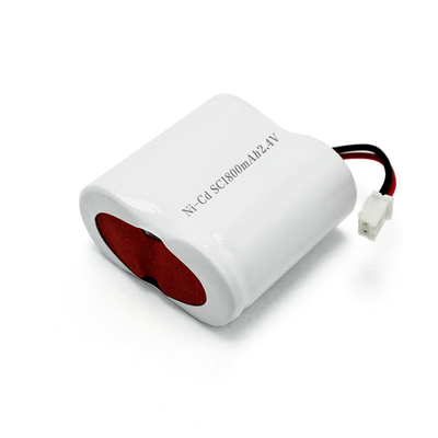 জরুরী আলো ব্যাটারি Ni-Cd ব্যাটারি SC1800mAh 2.4V 4.32Wh Side By Side প্রকার