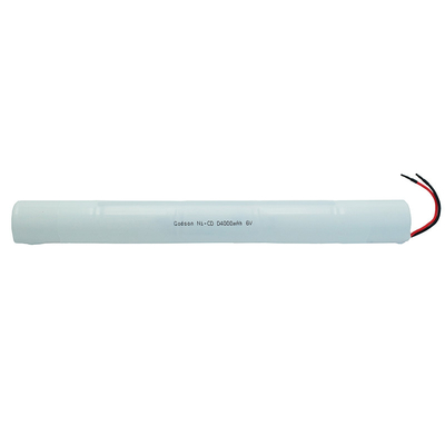 স্টিক টাইপ 6.0 ভোল্ট D4000mah ব্যাটারি Ni Cd এক্সিট লাইট ব্যাটারি