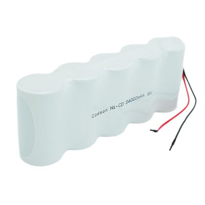 Ni Cd রিচার্জেবল ব্যাটারি প্যাক D4000mAh 6.0V সাইকেল লাইফ ব্যাটারি