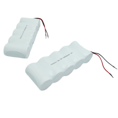 Ni Cd রিচার্জেবল ব্যাটারি প্যাক D4000mAh 6.0V সাইকেল লাইফ ব্যাটারি