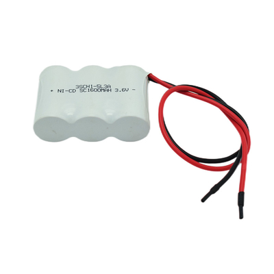 SC ইমার্জেন্সি লাইট Ni Cd ব্যাটারি 1600mAh 3.6V স্টিক টাইপ