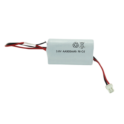 AA ইমার্জেন্সি লাইট Ni Cd ব্যাটারি 900mAh 3.6V 500 বার সাইকেল লাইফ