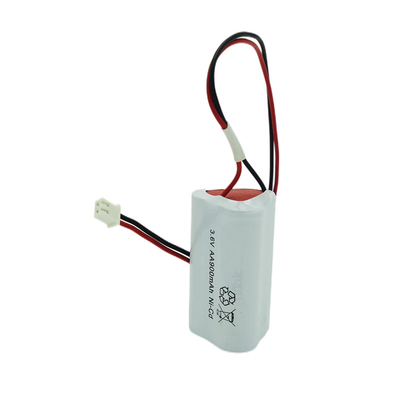 AA ইমার্জেন্সি লাইট Ni Cd ব্যাটারি 900mAh 3.6V 500 বার সাইকেল লাইফ