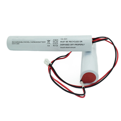 গন্ধহীন সাইড বাই সাইড 6.0V Ni Cd ব্যাটারি প্যাক 4500mAh