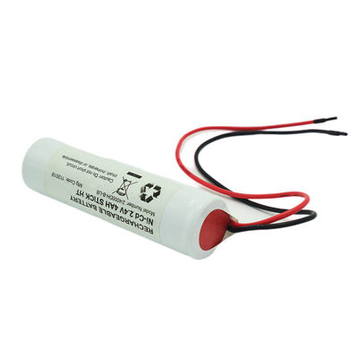 Ni Cd D4000mah 2.4 ভোল্ট আউট লাইট ব্যাটারি স্টিক টাইপ সাদা পিভিসি সঙ্গে