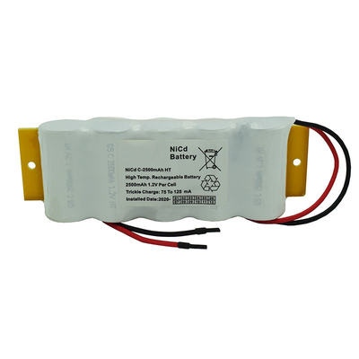 OEM 3.6V জরুরী প্রস্থান সাইন ব্যাটারি প্রতিস্থাপন NiCd PVC জ্যাকেট