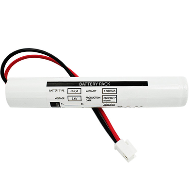 জরুরী আলোর জন্য NiCd Sc1200mah 3.6 ভোল্ট ব্যাটারি স্টিক টাইপ