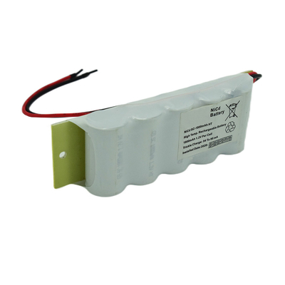 6.0V ইমার্জেন্সি লাইট Ni Cd ব্যাটারি 1800mAh 500 বার সাইকেল
