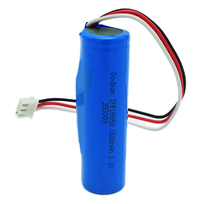 নলাকার ফায়ার এক্সিট লাইট ব্যাটারি LiFePO4 IFR18650 1600mAh 3.2V