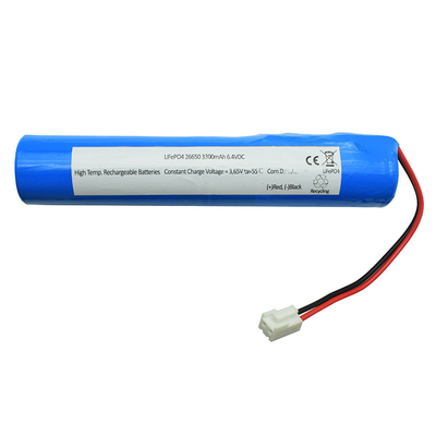 6600mah 6.4 ভোল্ট লাইফপো4 লি আয়ন ব্যাটারি IFR26650 জরুরি আলোর জন্য