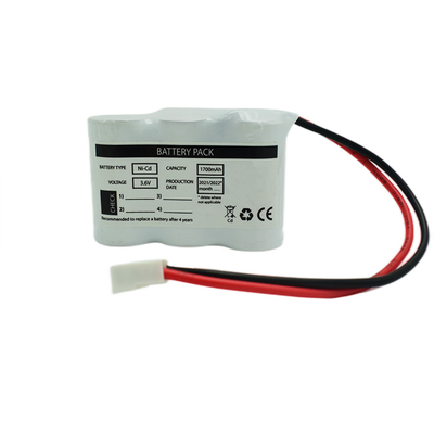 SC1700mah ইমার্জেন্সি লাইট Ni Cd ব্যাটারি প্যাক 3.6 ভোল্ট সাইড বাই সাইড কনফিগারেশন