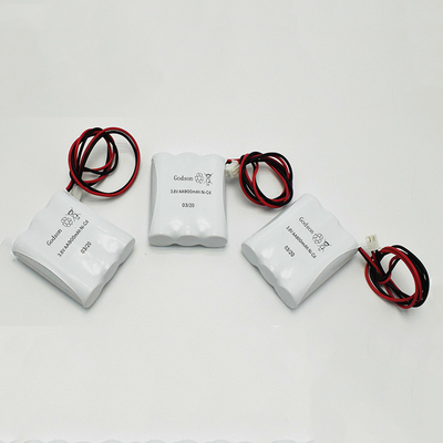 AA ইমার্জেন্সি এক্সিট লাইট ব্যাটারি প্যাক NiCD AA900mAh 3.6V SBS রিচার্জেবল