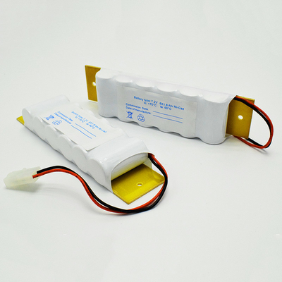 ব্যাকপ্লেট সহ SC1800mAh 7.2 V এক্সিট সাইন ইমার্জেন্সি লাইট Ni Cd ব্যাটারি