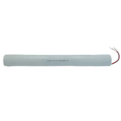 NiCd D4000mAh 6.0V Exit Sign ব্যাটারি ব্যাকআপ জরুরি আলো জন্য