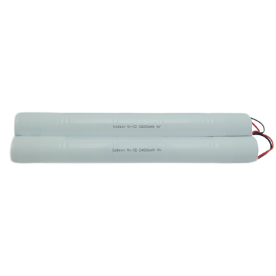 NiCd D4000mAh 6.0V Exit Sign ব্যাটারি ব্যাকআপ জরুরি আলো জন্য