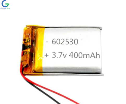 লিথিয়াম আয়ন ব্যাটারি জরুরী আলো সঙ্গে 602530 400 mAh 3.7V নিরাপত্তা