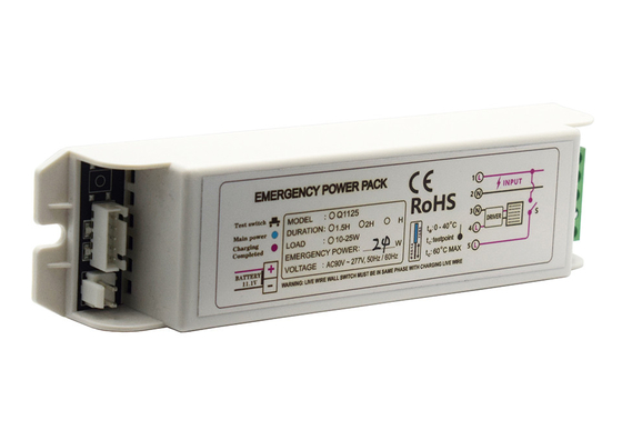 277V IP20 জরুরী আলো পাওয়ার প্যাক GS-Q1125 জরুরী কিট ব্যাটারি রক্ষণাবেক্ষণ প্রকার