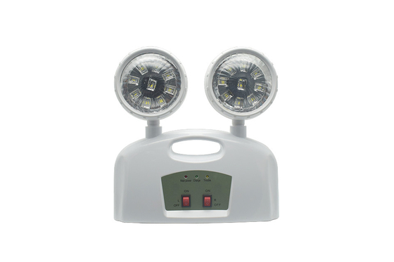 3W ডাবল হেড জরুরী আলো AC 85-265V ABS হ্যান্ডেল সহ