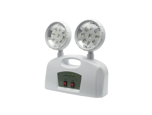 3W ডাবল হেড জরুরী আলো AC 85-265V ABS হ্যান্ডেল সহ