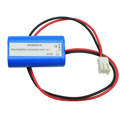 14500 1200mAh 3.2V LiFePO4 জরুরী আলো ব্যাটারি নিষ্কাশন দক্ষতা