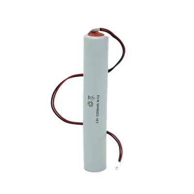 জরুরী আলো আইইসি 61951 3.6V C2500mAh দিয়ে সিলড নিকেল-ক্যাডমিয়াম সেল