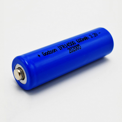 14500 600mAh 3.2V LiFePO4 ব্যাটারি জরুরী আলো এবং প্রস্থান চিহ্নগুলির জন্য