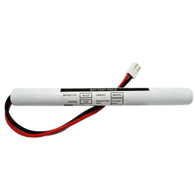Ni Cd AA600mah 3.6 ভোল্ট আউটলাইট ব্যাটারি ভাল নিরাপত্তা সঙ্গে স্টিক টাইপ