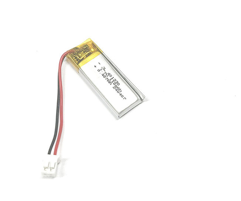 লিথিয়াম-আয়ন পলিমার 401230 110mAh 3.7V সংযোগকারী PHR-2 এবং PCB সহ (অপারেশন তাপমাত্রা -20...+60°C)