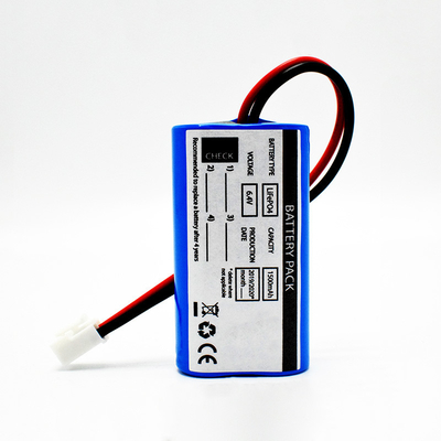 জরুরী সৌর আলো ব্যবহার পাশ পাশ টাইপ LiFePO4 ব্যাটারি 1500mAh 6.4 ভোল্ট