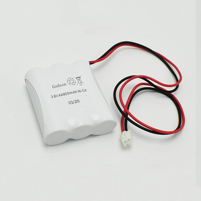 জরুরী আলো পাশ পাশ টাইপ Ni-Cd ব্যাটারি AA900mAh 3.6V