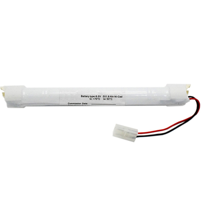 জরুরী আলো ব্যাটারি নি-সিডি ব্যাটারি SC1800mAh 6.0V 10.8Wh OEM স্টিক টাইপ সাইড ওয়াল মাউন্ট মডিউল সহ