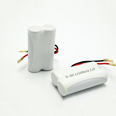 জরুরী আলো ব্যাটারি OEM 2.4V Ni-Mh AA1500mAh দীর্ঘ ব্যাটারি জীবন পুনরায় চার্জযোগ্য পাশের ব্যাটারি প্যাক