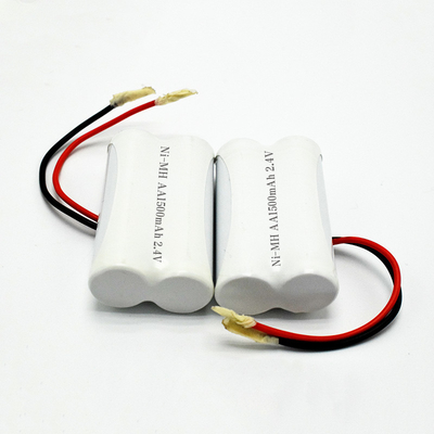 জরুরী আলো ব্যাটারি OEM 2.4V Ni-Mh AA1500mAh দীর্ঘ ব্যাটারি জীবন পুনরায় চার্জযোগ্য পাশের ব্যাটারি প্যাক