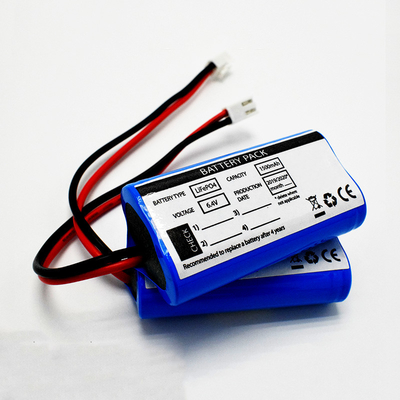 OEM 9.6Wh LiFePO4 18650*2 সেল 1.5Ah 6.4V কোয়ালিটি ব্যাটারি আইএফআর প্রস্থান সাইন