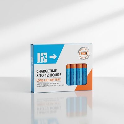 চার্জটাইম ৮ থেকে ১২ ঘন্টা ইমার্জেন্সি এক্সিট লাইট ব্যাটারি দীর্ঘস্থায়ী ব্যাটারি, ব্যাটারি সার্কেল লাইফ সর্বোচ্চ ৫০০ এবং অপারেটিং তাপমাত্রা ০ থেকে ৪৫ সেলসিয়াস