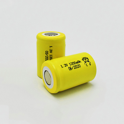 1200mAh নিকেল ক্যাডমিয়াম ব্যাটারি সেল 1.2 V জরুরী আলোর জন্য