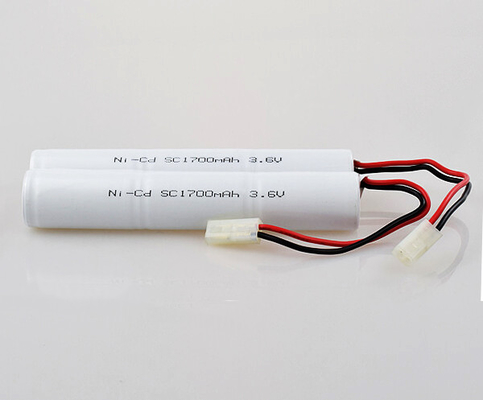 NiCd 0.1C রিচার্জেবল ব্যাটারি প্যাক 3.6 V SC1700mAh হালকা সেল ওজন