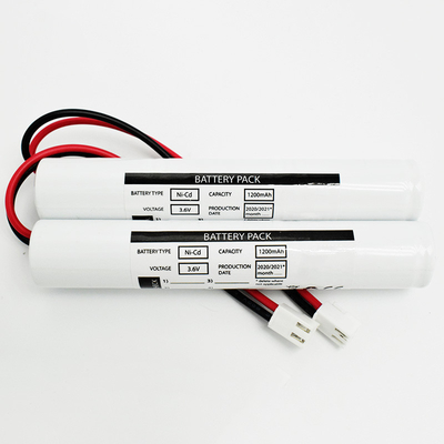 জরুরী আলোর জন্য NiCd Sc1200mah 3.6 ভোল্ট ব্যাটারি স্টিক টাইপ