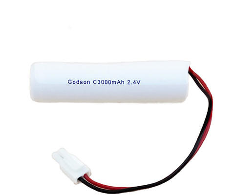 ই এম এক্সিট সাইন লাইট ব্যাটারি প্যাক NiCD C3000mAh 2.4V স্টিক টাইপ