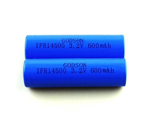 CC CV চার্জিং 12V LiFePO4 ব্যাটারি IFR14500 Regarchable 3.2 V 600mAh একক সেল