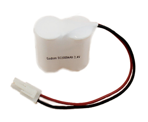 রিচার্জেবল ইমার্জেন্সি লাইট Ni Cd ব্যাটারি 2000mAh 2.4V নিকেল ক্যাডমিয়াম সেল