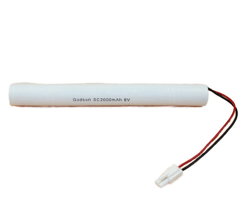 ইমার্জেন্সি লাইট Ni Cd ব্যাটারি SC2000mAh 6.0V লং সার্ভিস লাইফ সেল