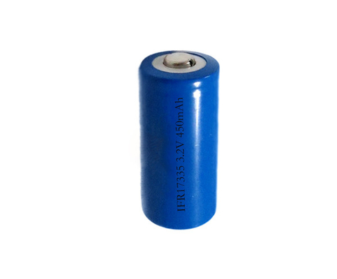রিচার্জেবল LiFePO4 IFR17335 3.2 ভোল্ট ব্যাটারি 450mAh একক স্টিক