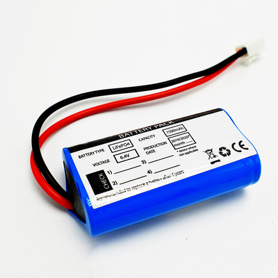 রিচার্জেবল 1500 MAh ব্যাটারি প্যাক LiFePO4 6.4V সাইড বাই সাইড টাইপ
