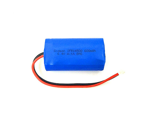 সঙ্কুচিত হাতা OEM Lifepo4 লি আয়ন ব্যাটারি 14500 6.4V 600mAh