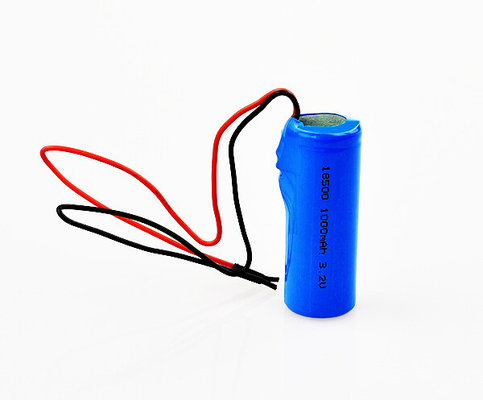 LiFePO4 লিথিয়াম জরুরী সাইন আউট ব্যাটারি 18500 3.2V 1000mAh