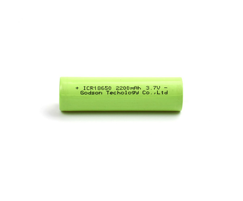 2200mAh রিচার্জেবল লিথিয়াম আয়রন ব্যাটারি ICR18650 3.7V লিথিয়াম আয়ন