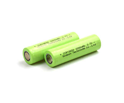 2200mAh রিচার্জেবল লিথিয়াম আয়রন ব্যাটারি ICR18650 3.7V লিথিয়াম আয়ন