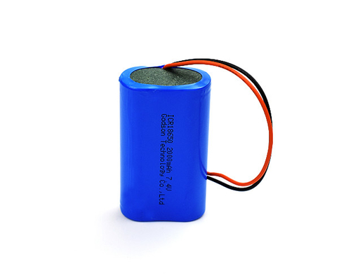 পরিবেশ বান্ধব 7.4 V 2000mah রিচার্জেবল ব্যাটারি লিথিয়াম আয়রন প্যাক