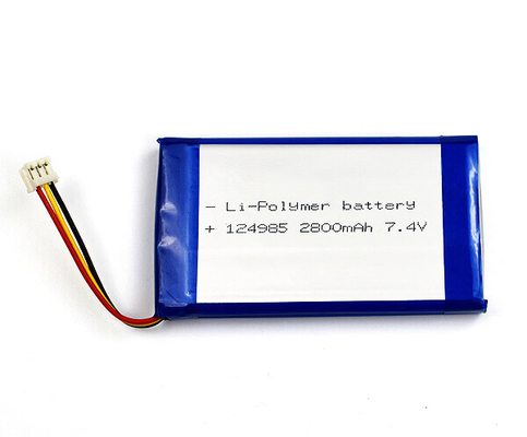 OEM লিথিয়াম-আয়ন ব্যাটারি 124985 2800mAh 7.4 ভি লিথিয়াম পলিমার হালকা ওজন